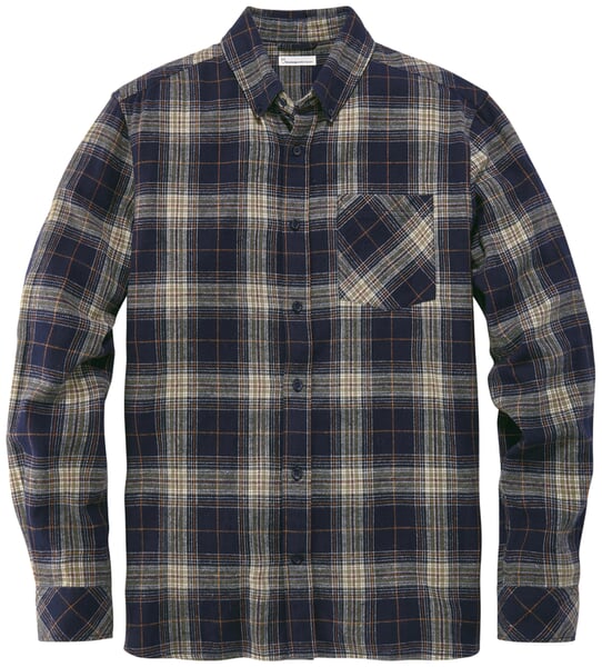 Mens flannel shirt plaid Green-Blue