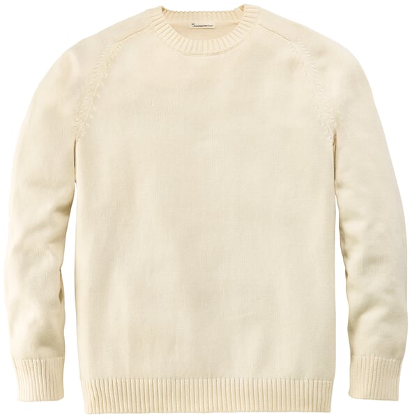 Herrenpullover Baumwolle Offwhite