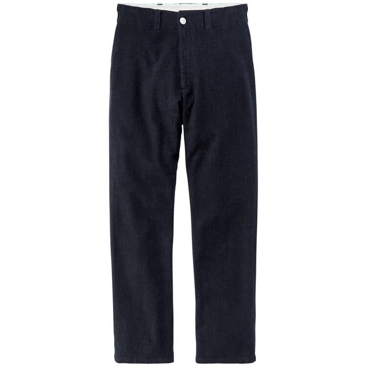 Pantalon homme rayé, Noir marine