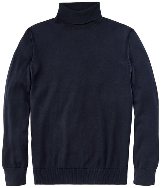 Men's cotton turtleneck Navy