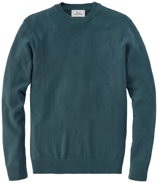 Herren-Strickpullover Petrolgrün