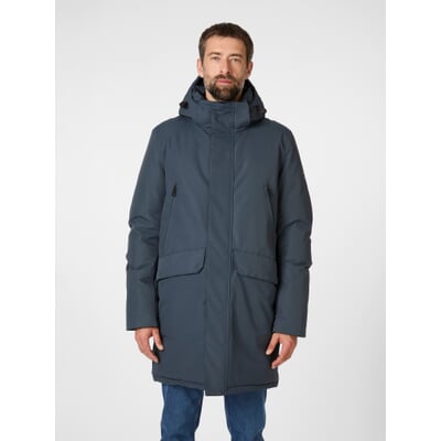 Herren-Winterparka, Mittelblau Manufactum