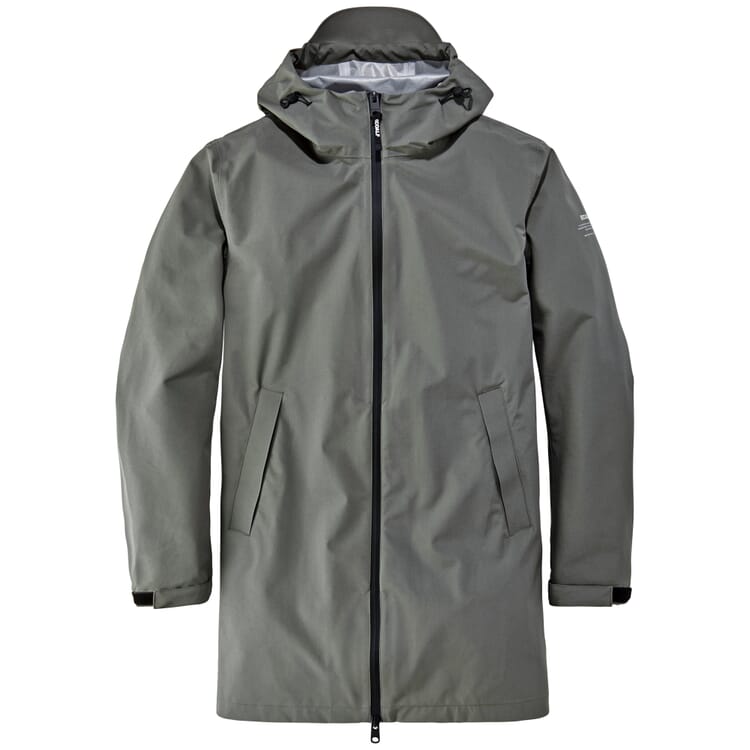 Regenparka voor heren, ongevoerd, Olive