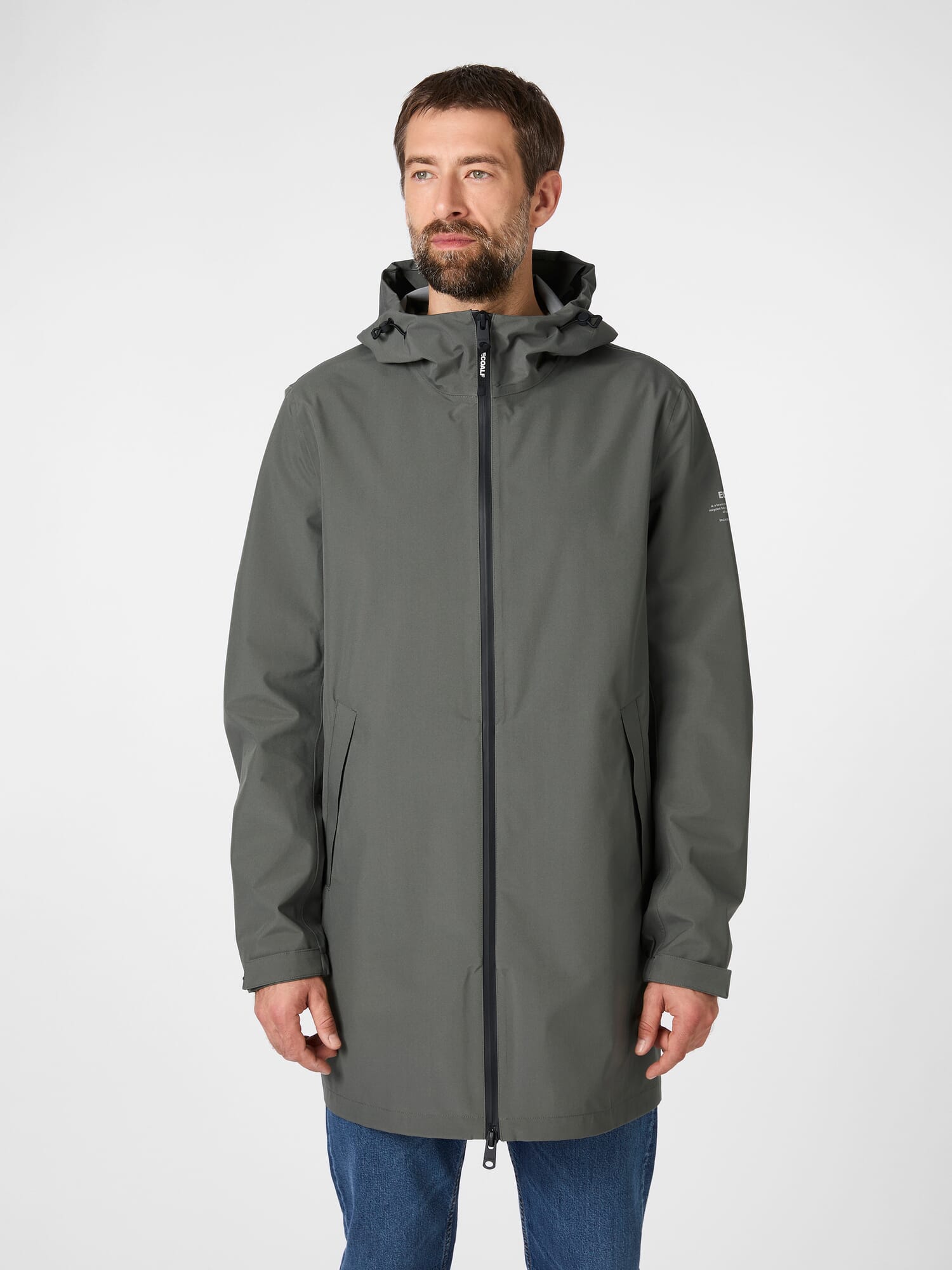 Men's rain parka unlined, Olive | Manufactum