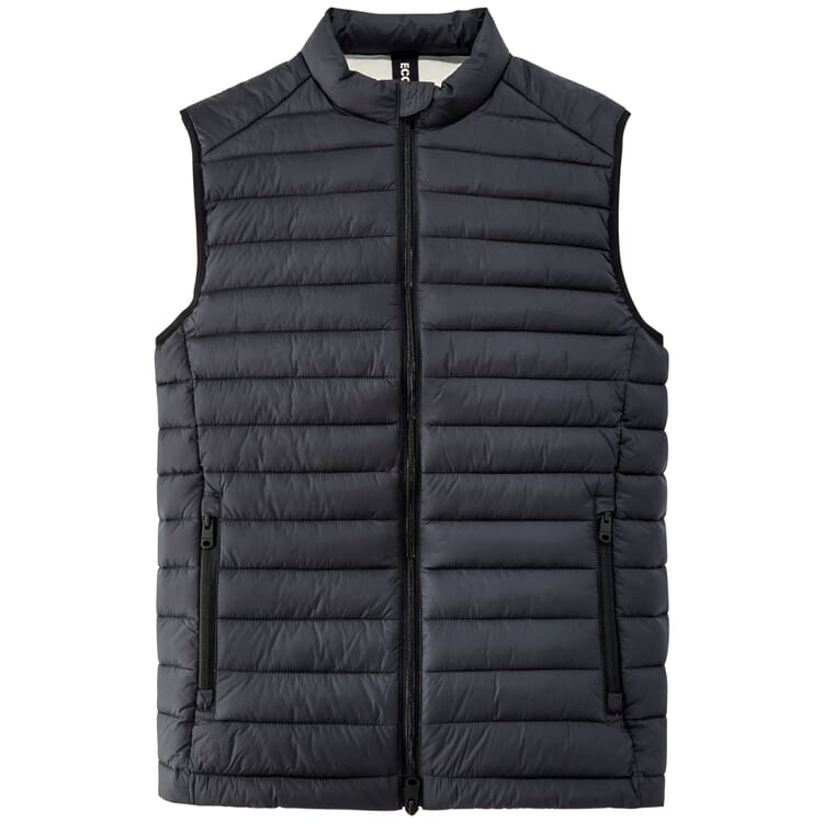 Gilet trapuntato da uomo, Nero