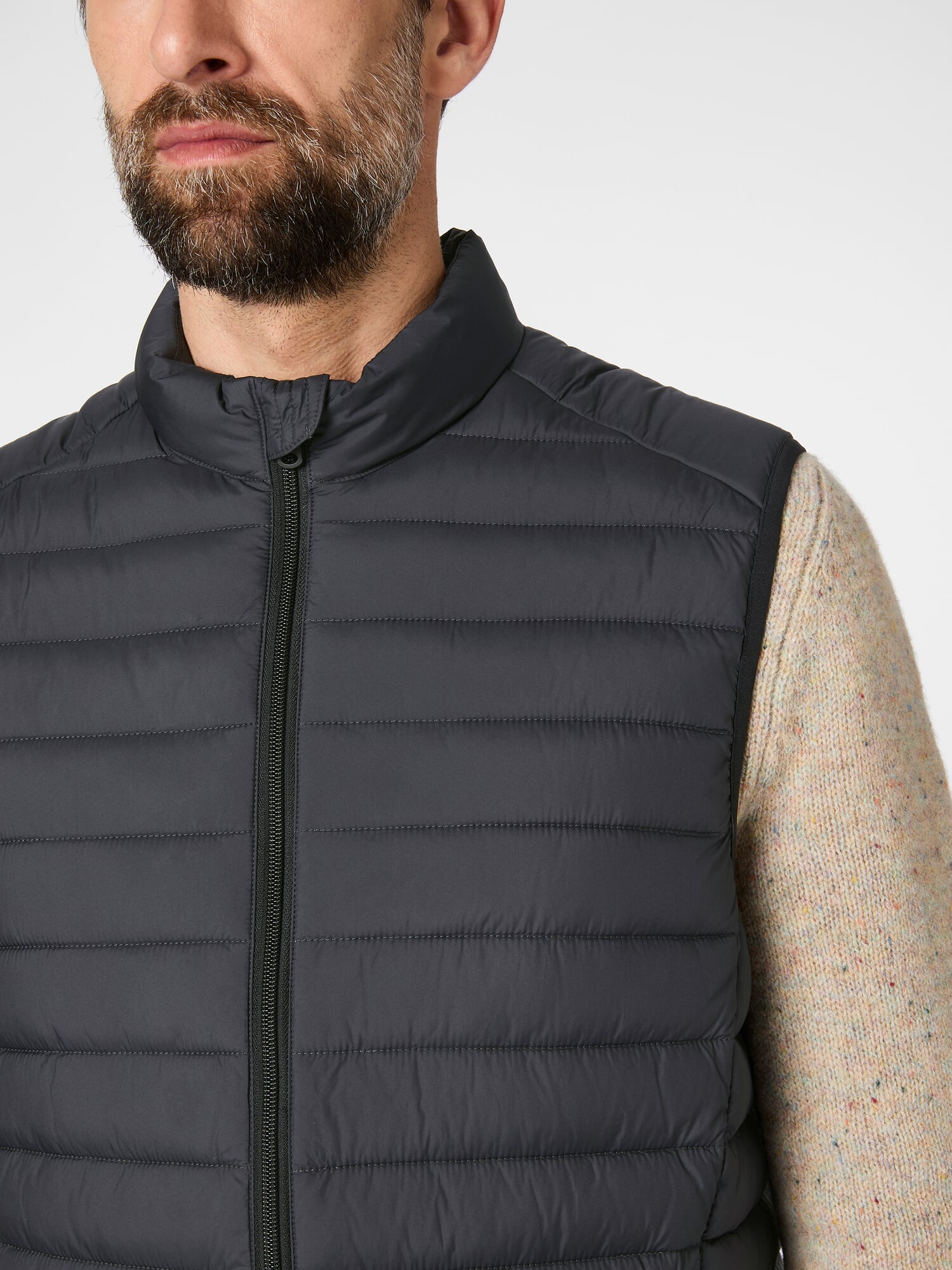 Men's quilted vest, Black | Manufactum
