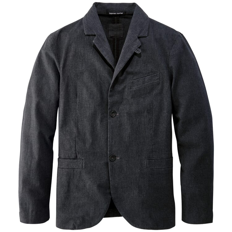 Men's structured stripe jacket, Anthracite