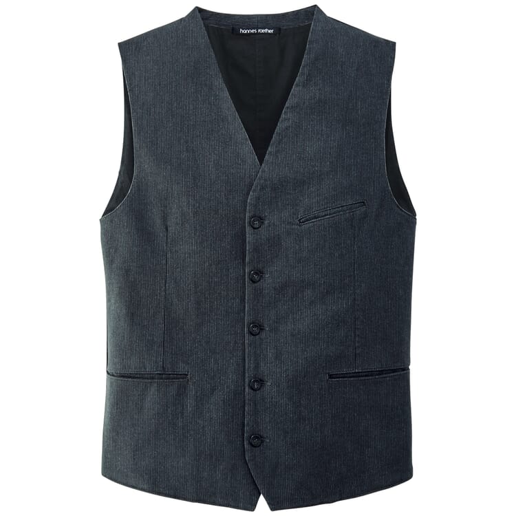 Herengilet met gestructureerde strepen, Antraciet