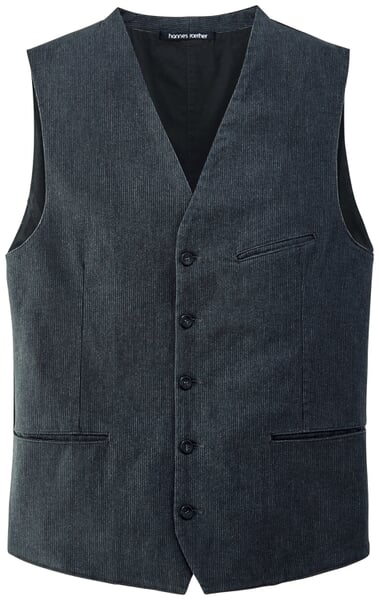 Men's vest structured stripes Anthracite