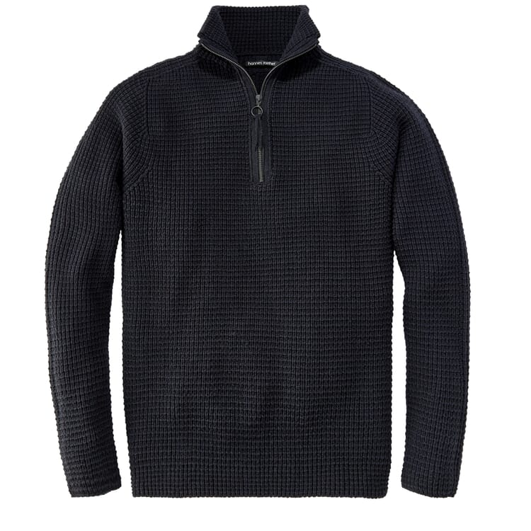 Herren-Stricktroyer, Dunkelblau