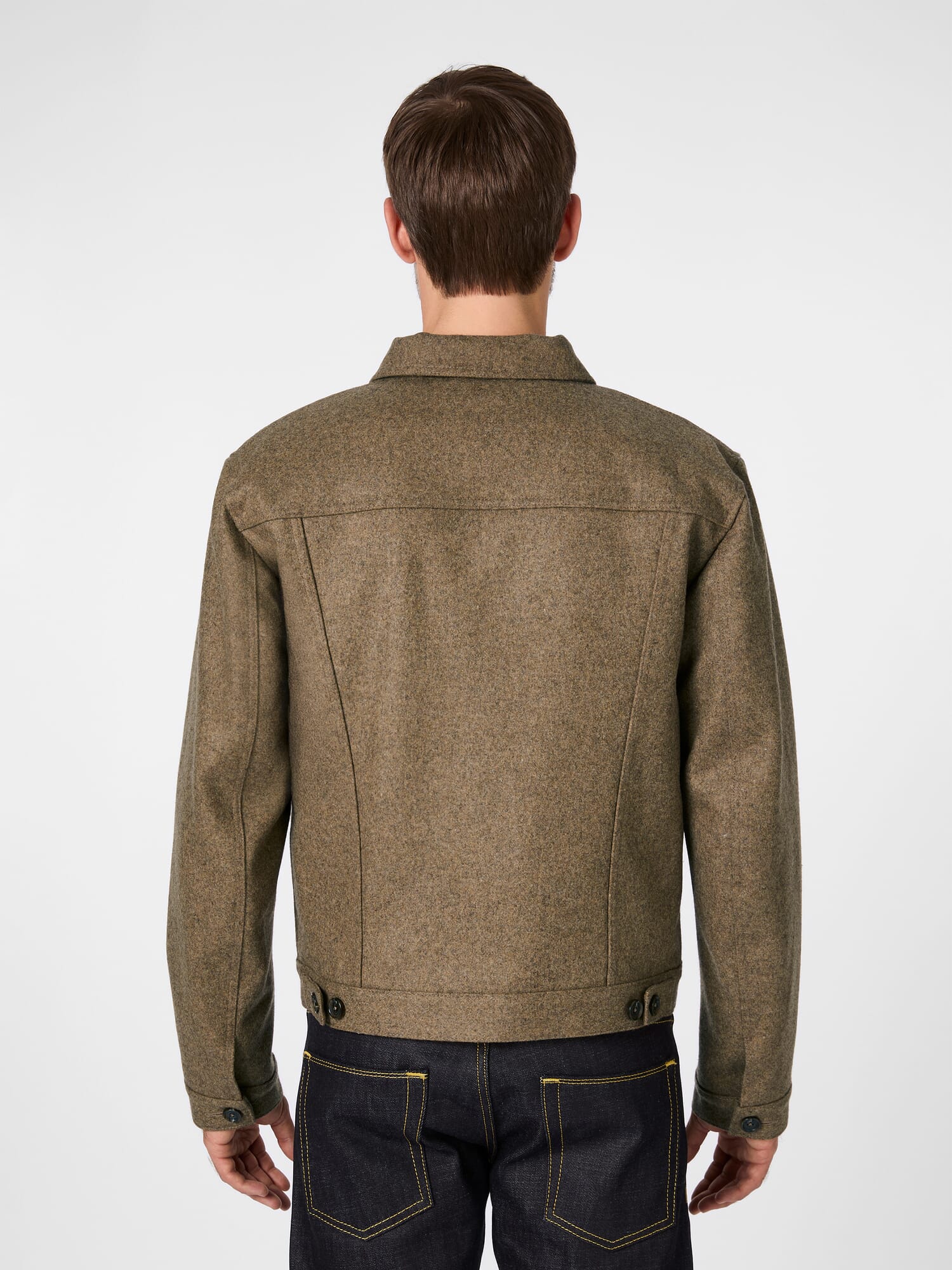 Men's wool blouson, Beige melange | Manufactum