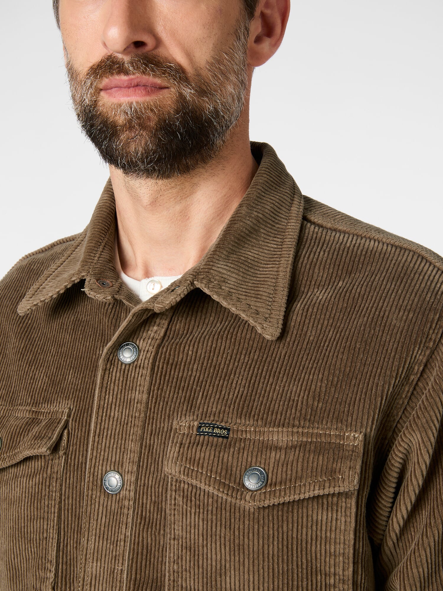 Men's shirt jacket 1967 corduroy, Light brown | Manufactum