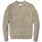 Heren shetland trui Natuurlijke melange