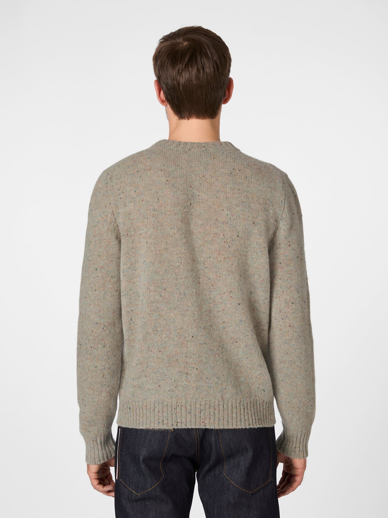 Men's shetland sweater, Natural melange | Manufactum