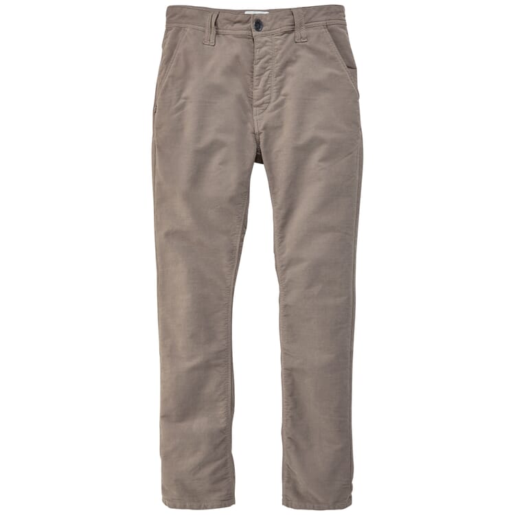 Fluwelen herenbroek, Taupe