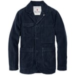 Blazer en velours côtelé pour hommes Bleu