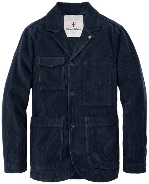 Herren-Cordblazer Blau