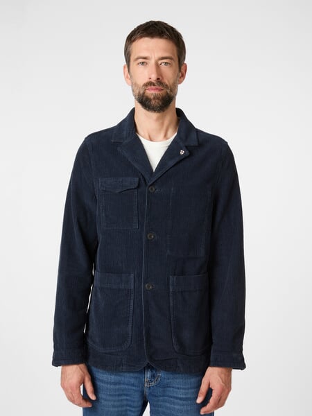 Herren-Cordblazer Blau, Tragebild