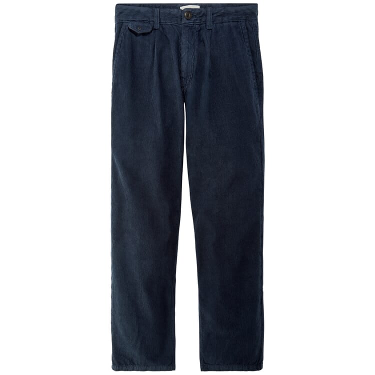 Pantalones de pana para hombre, Azul marino