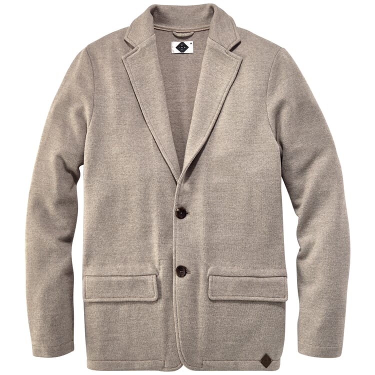 Herren-Stricksakko, Beigemelange