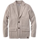 Strikket jakke til mænd Beige melange