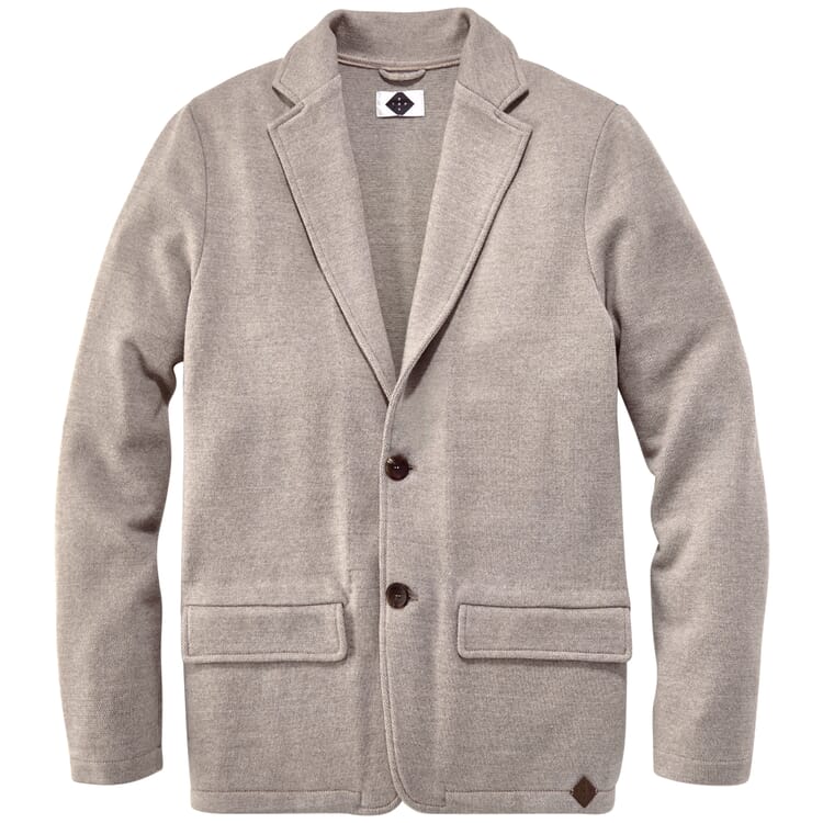 Veste en tricot pour hommes, Mélange de beige