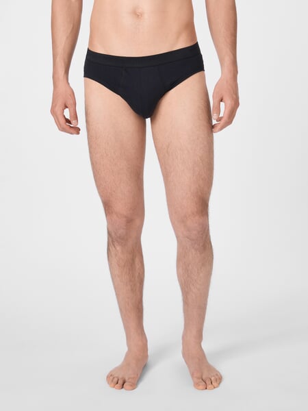 Herren-Sportslip Schwarz, Tragebild