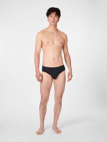Herren-Sportslip Schwarz, Tragebild