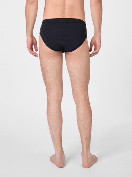 Herren-Sportslip Schwarz, Tragebild