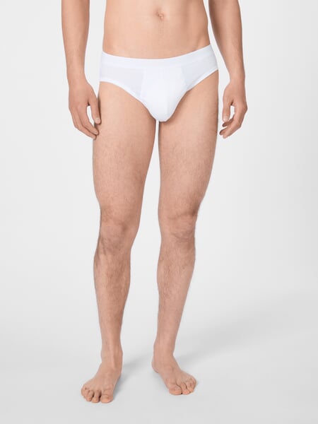 Herren-Sportslip Weiß, Tragebild