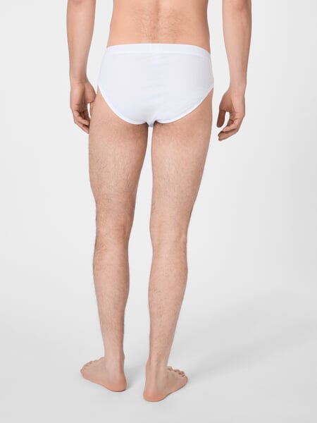 Herren-Sportslip Weiß, Tragebild