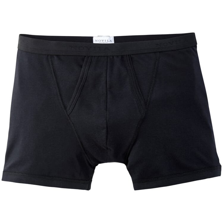 Short rétro pour hommes, Noir