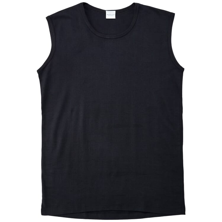 Herren-Undershirt, Schwarz