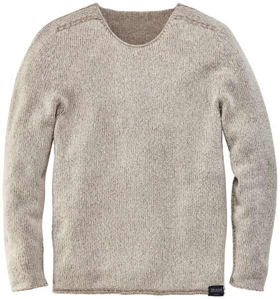 Herren-Raglanpullover Natur-Taupe