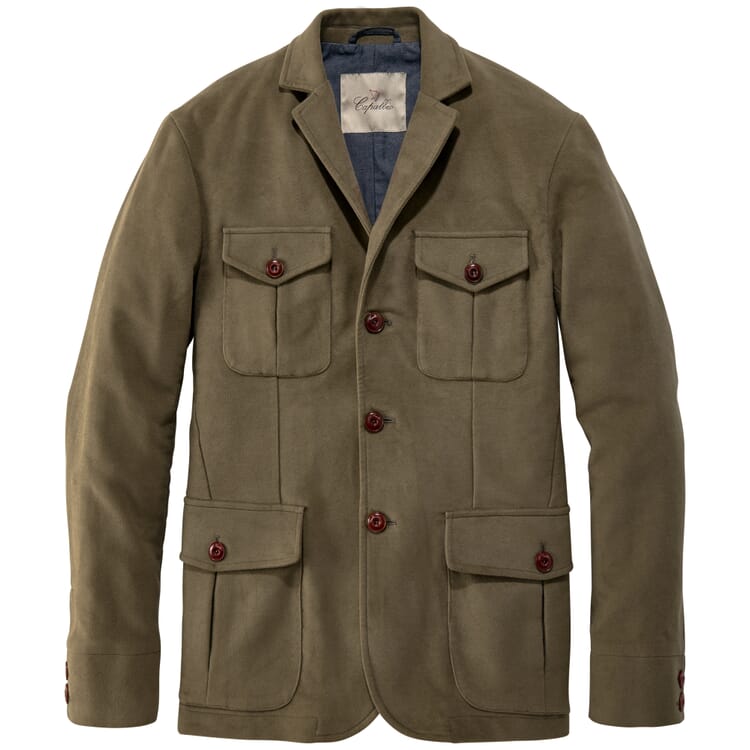 Veste pour homme en moleskine