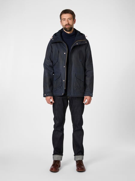 Veste matelassée pour homme Bleu marine, présenté sur un modèle