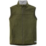 Gilet de laine pour homme Olive
