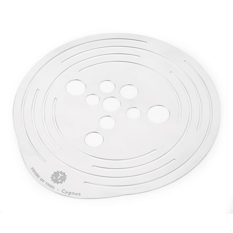 Stainless steel flower disk for vases