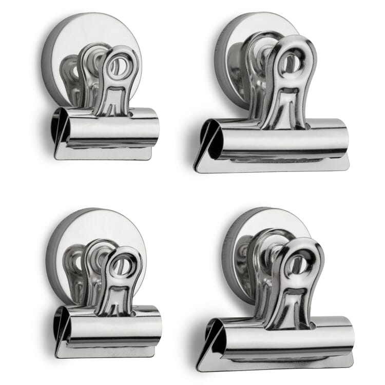 Paper clip with magnet