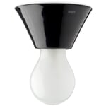 Cono wall and ceiling light Black