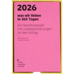 Note calendar what we love in 365 days