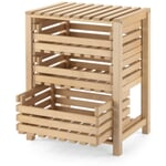 Beech wood fruit and vegetable basket