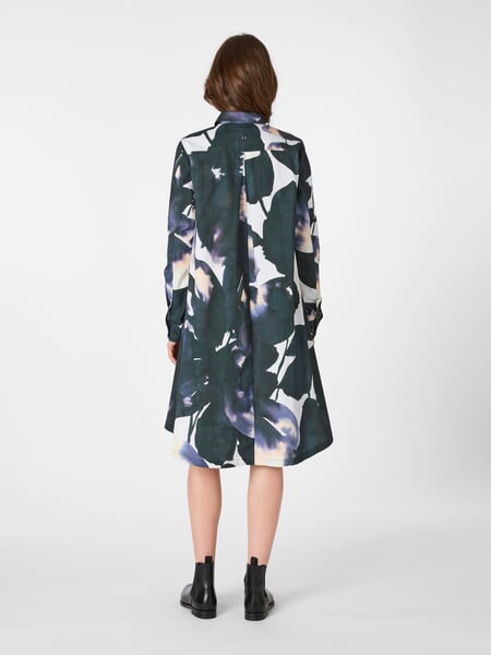 Robe femme boutonnée, multicolore Multicolore, présenté sur un modèle