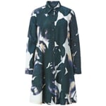 Ladies' buttoned dress, multicolor Multicolor