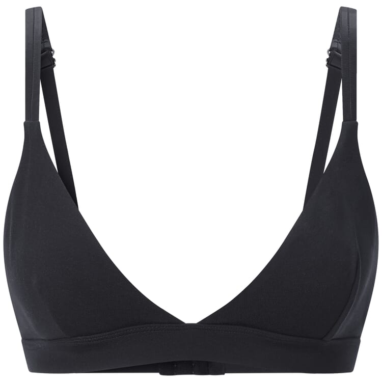 Soutien-gorge triangle pour femme, Noir