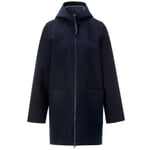 Parka en laine pour femme Bleu marine
