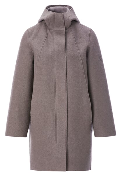 Women's wool parka Mauve