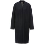 Manteau de laine pour femme Bleu noir
