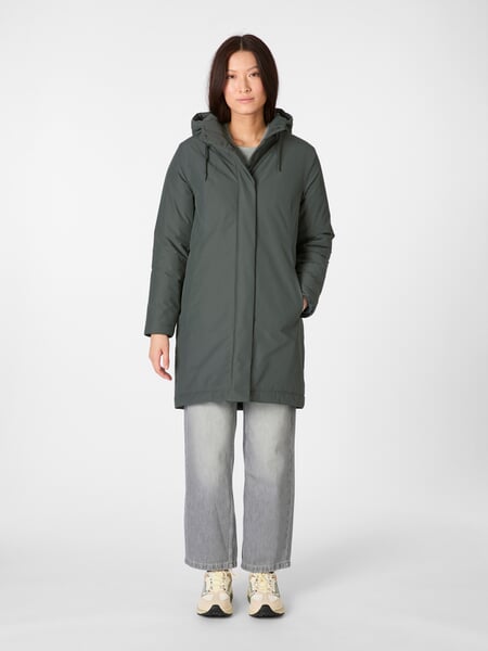 Women's winter parka Sage, presented on a model
