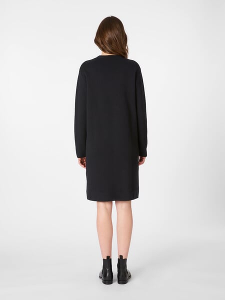 Women's Knit Dress Black, presented on a model